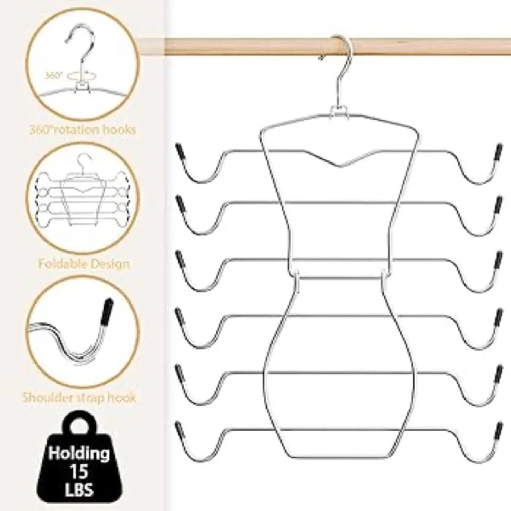 Multi-Layer Metal Hanger for Clothing Storage